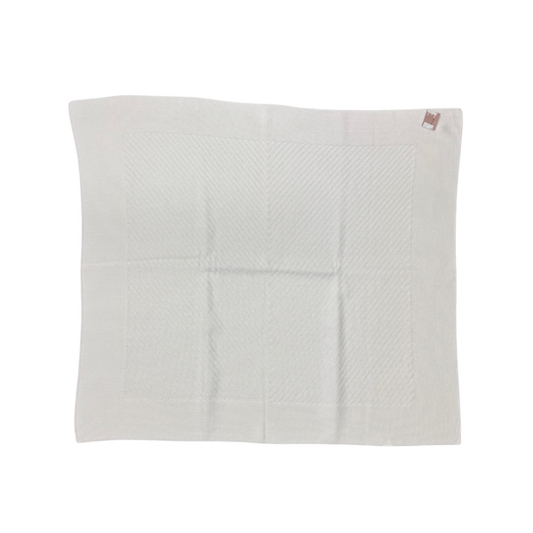 White Diamond Knit Blanket
