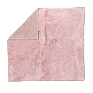 Pink Knit Fur Lined Blanket