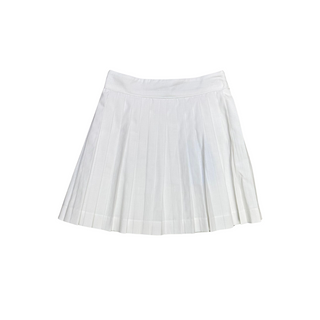 White Pleated Long Skirt