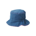 Denim Blue Infant Reversible Bucket Hat