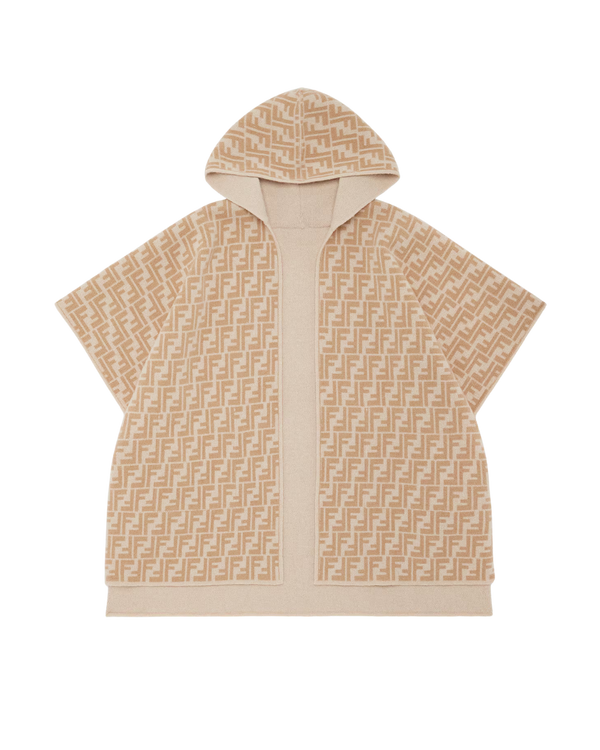 Beige Reversible FF Cape