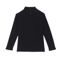 Black Mini Logo Turtleneck