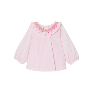 Pink Julie Scallop Collar Blouse