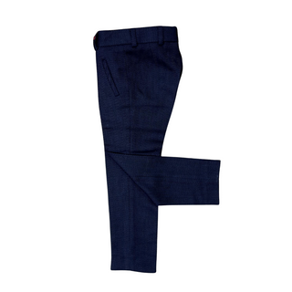 Navy Herringbone Dressy  Pants