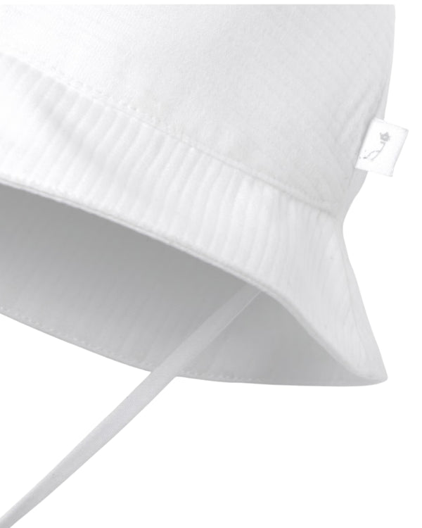 White Baby Landeau Bucket Hat