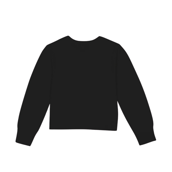 Black Bow Button Cardigan
