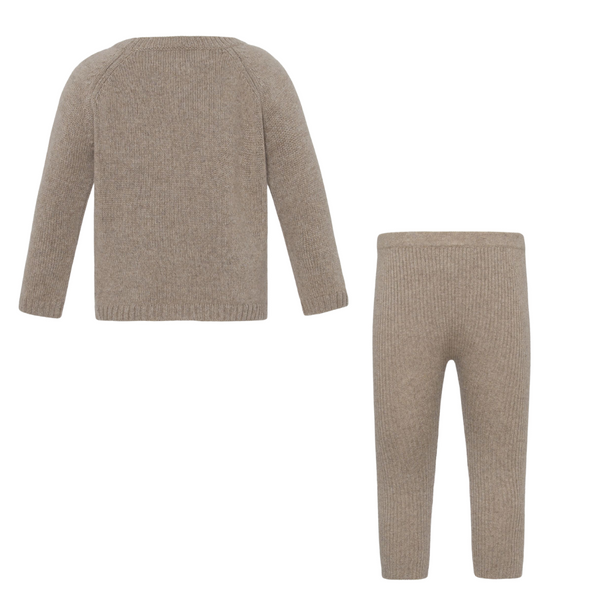 Bear Melange Baby Cashmere Ensemble