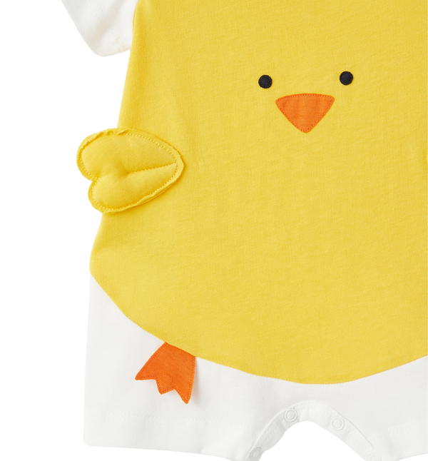ILG White and Yellow Baby Chick Romper