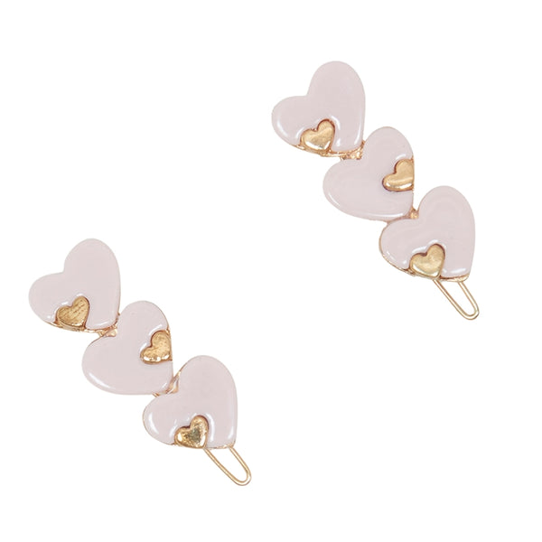 Pink Heart Barrette