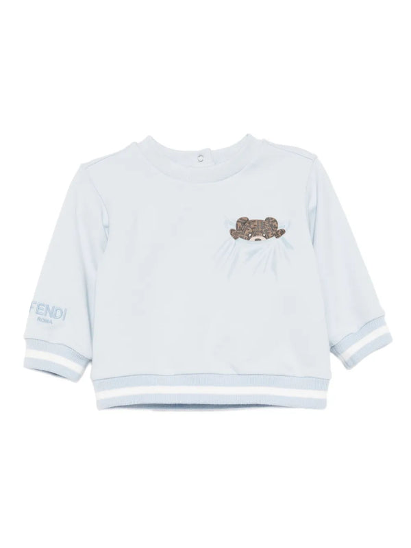 Sky Blue Baby FF Bear Crewneck