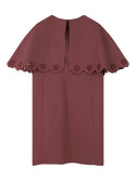 Woodrose Milano Cape Dress