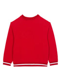 Red Balmain Varsity Crewneck