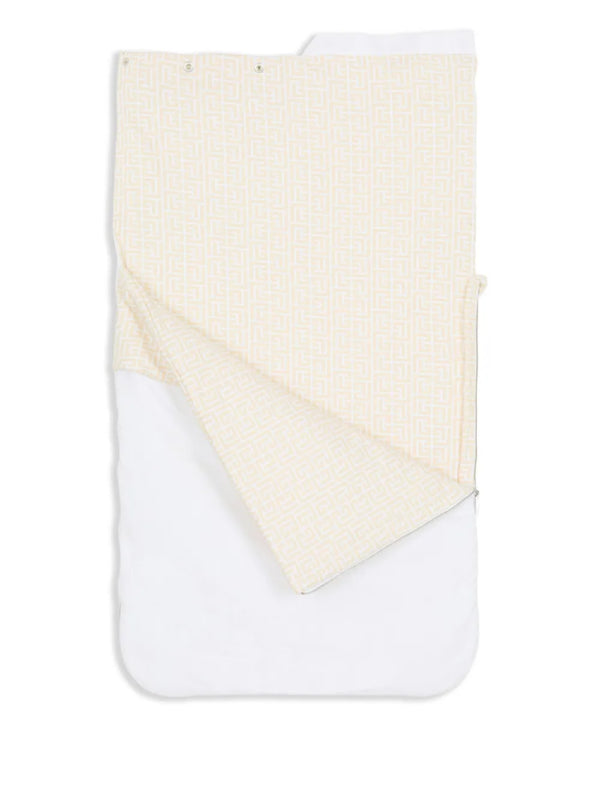 White and Cream Balmain Logo Bunting