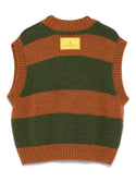Green and Brown Blovfish Cardigan Vest