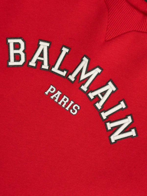 Red Balmain Varsity Dress