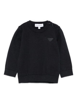 Navy Baby Essential Crewneck Sweater