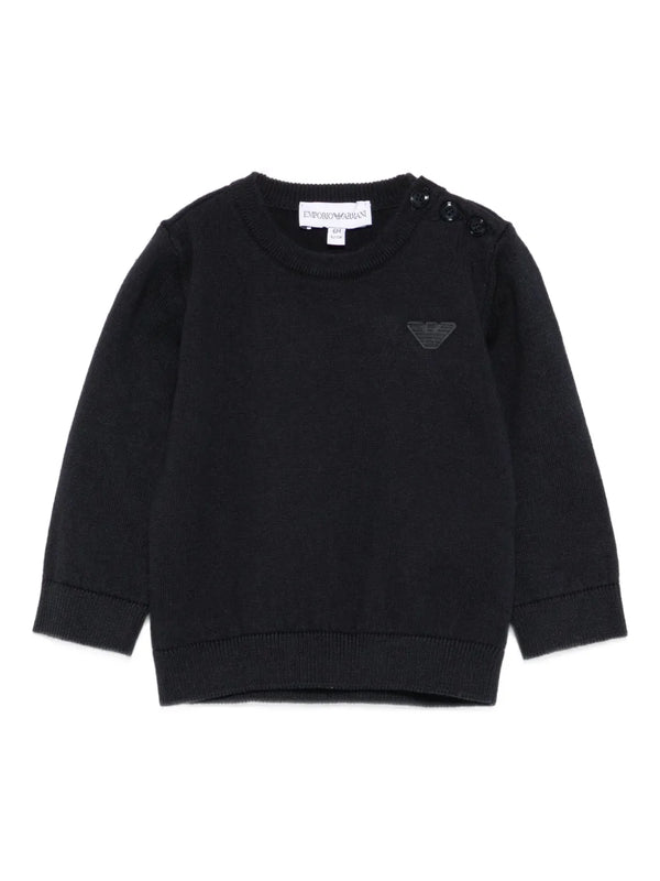 Navy Baby Essential Crewneck Sweater