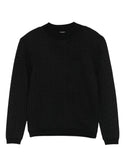 Black Allover Logo Sweater