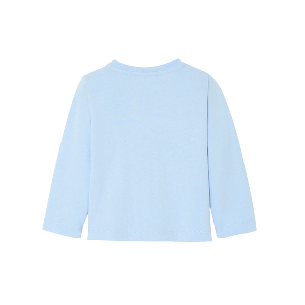 Blue Vague Eiffel Tower Long Sleeve Tee