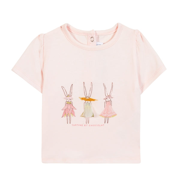 Pink Bunny Dress Tee