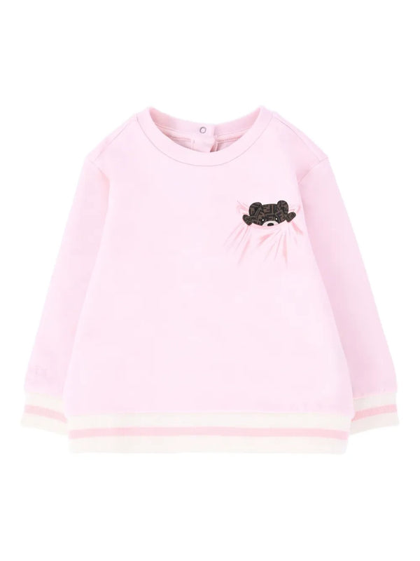 Pink Baby FF Bear Crewneck