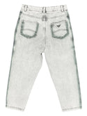 Green Washed Denim Pants