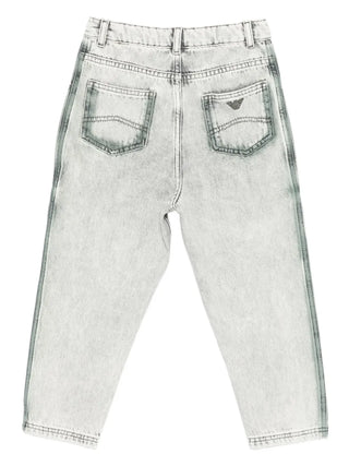 Green Washed Denim Pants