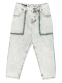 Green Washed Denim Pants