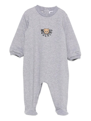 Light Grey Bear Logo Footie with Gift Box