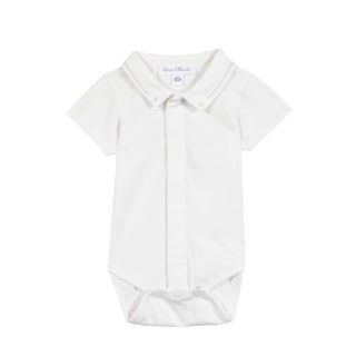 Ivory with Beige Embroidered TC Onesie