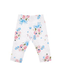 White Baby Fairytale Floral Legging