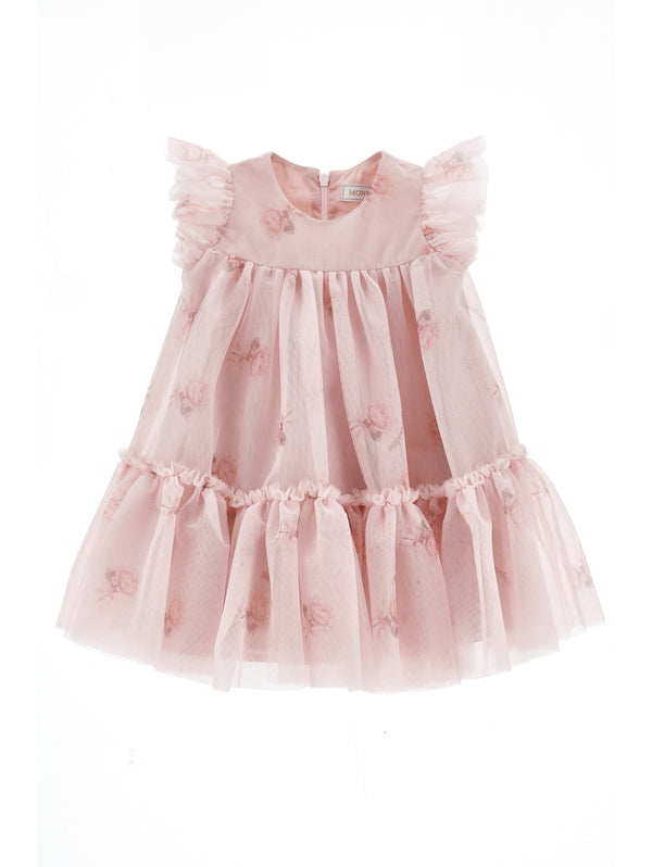 Pink Rose Tulle Party Dress