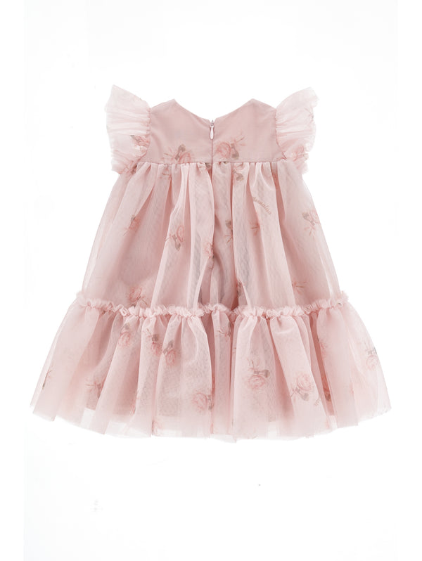 Pink Rose Tulle Party Dress