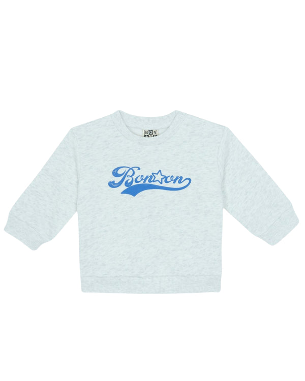 Heather Grey Baby Bonton Crewneck