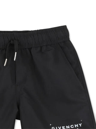 Black Givenchy Logo Swim Trunk