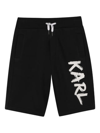 Black Karl Cotton Bermuda Short