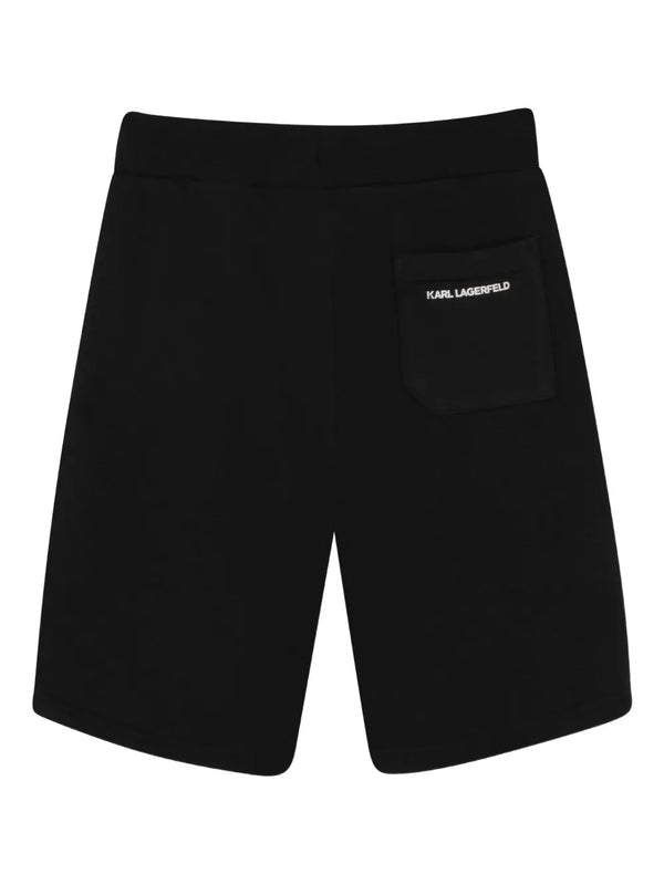 Black Karl Cotton Bermuda Short
