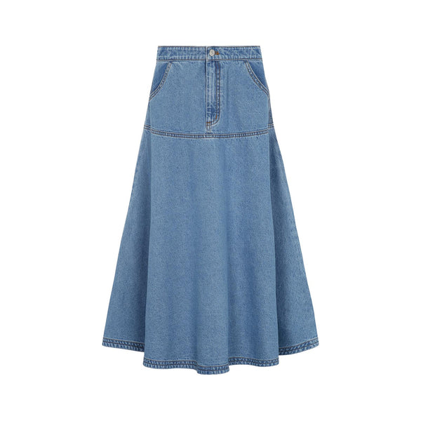 Blue Denim Teen Skirt