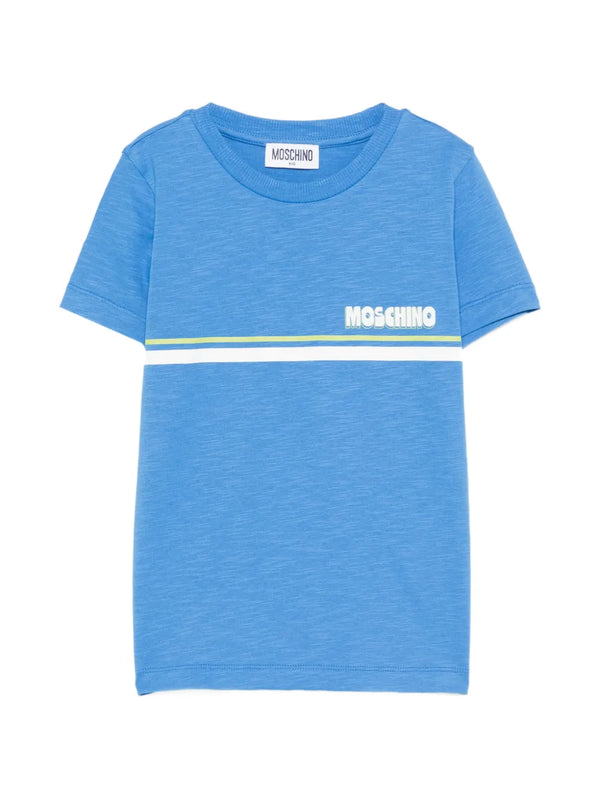 Blue Moschino Retro Tee