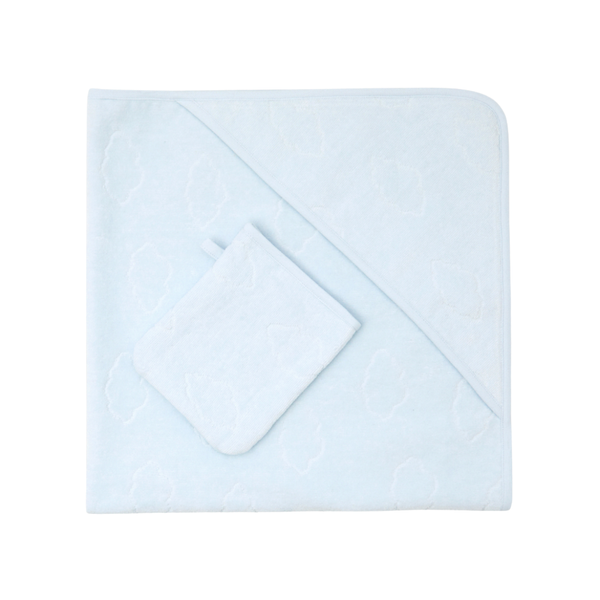 Blue Clouds Baby Bath Towel