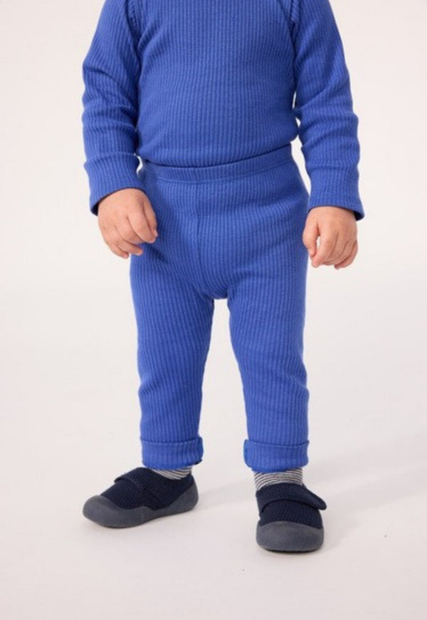 Royal Blue Ribbed Leggings