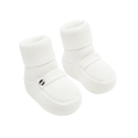 White Simeon Knit Booties
