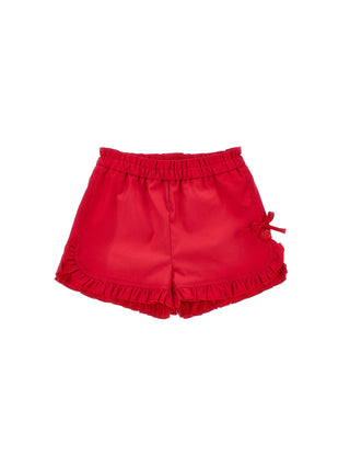 Red Baby Ruffle Short