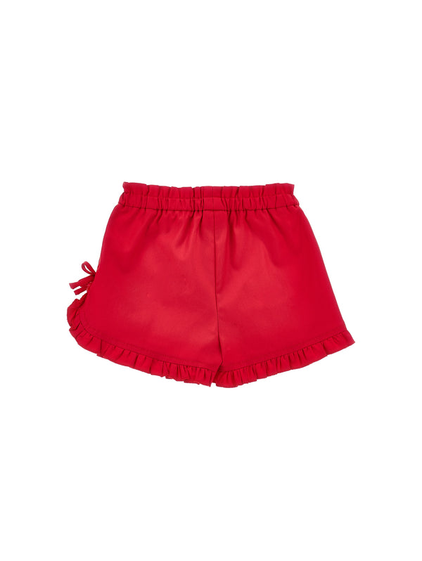 Red Baby Ruffle Short