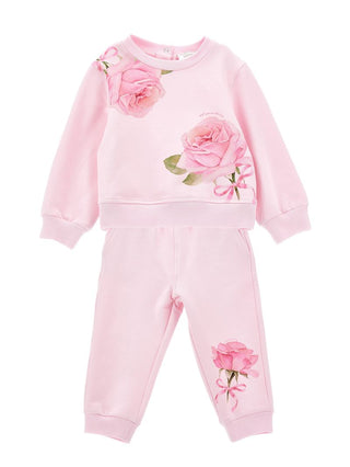 Pink Fairy Tale Rose Sweat Set