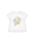 White Flower Bouquet Graphic Tee