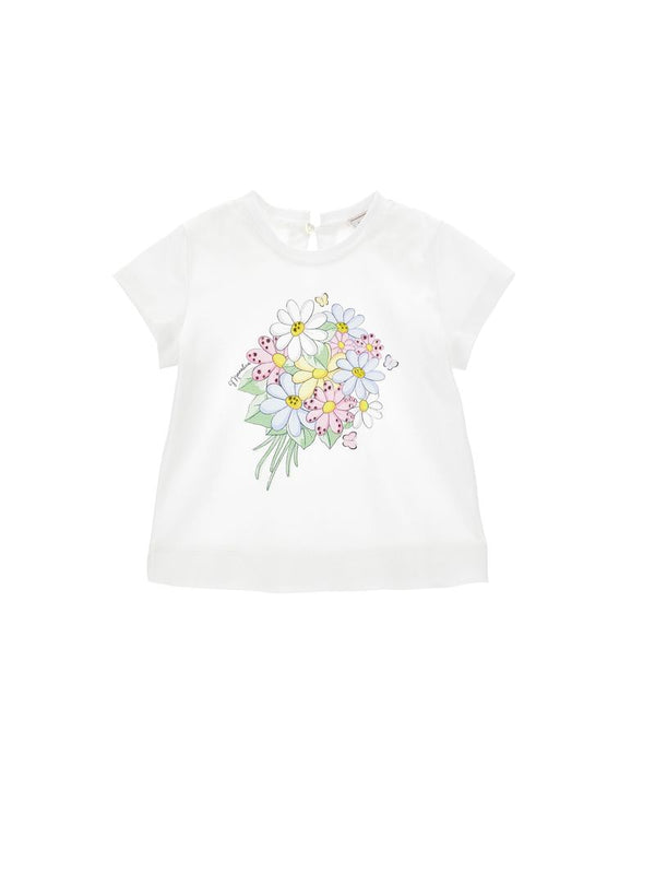 White Flower Bouquet Graphic Tee