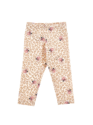 Leopard Rose Print Legging
