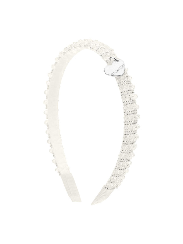 White Beaded Headband