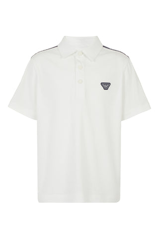 White Band Logo Polo Shirt